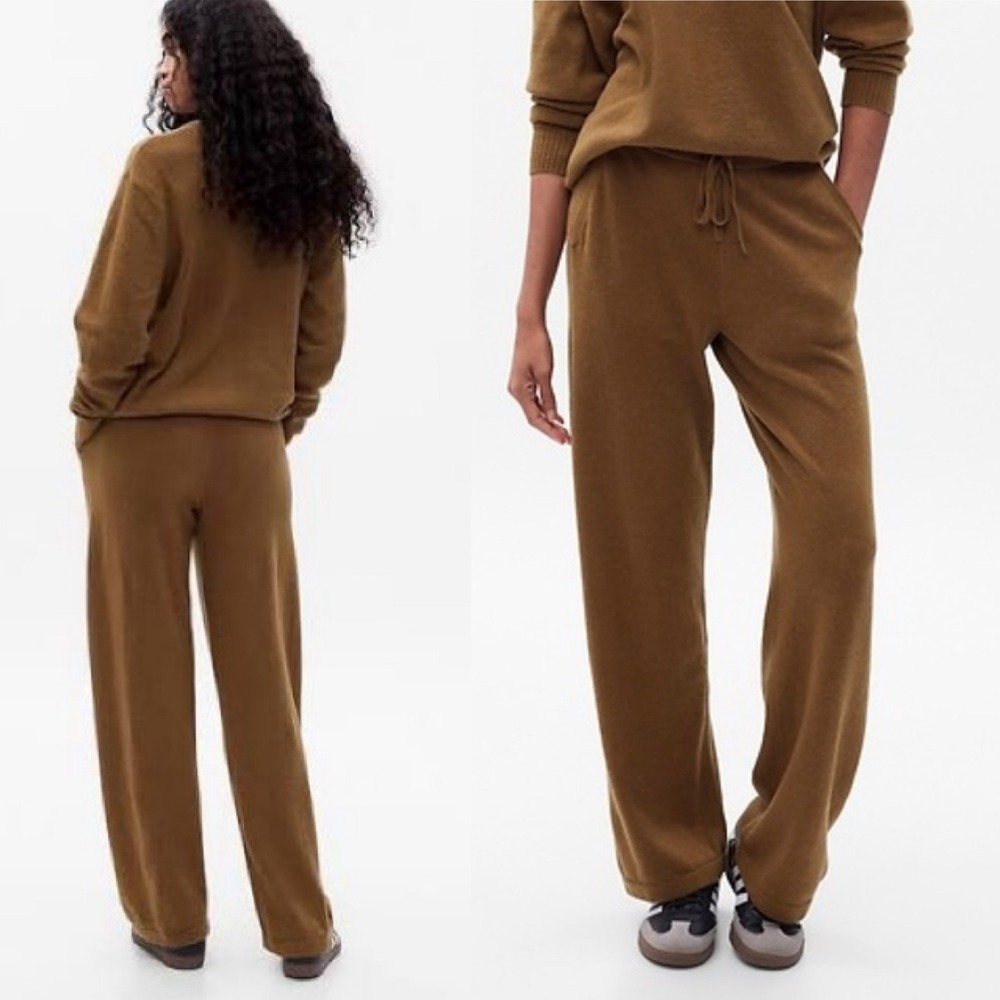 GAP‎ Cocoa Powder Cashsoft Knit Lounge Pants Women's XS